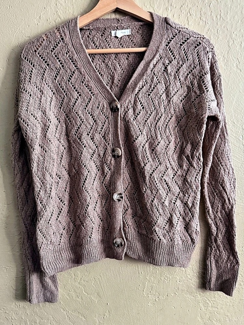 Maurices Openwork Knit Cardigan Size Small